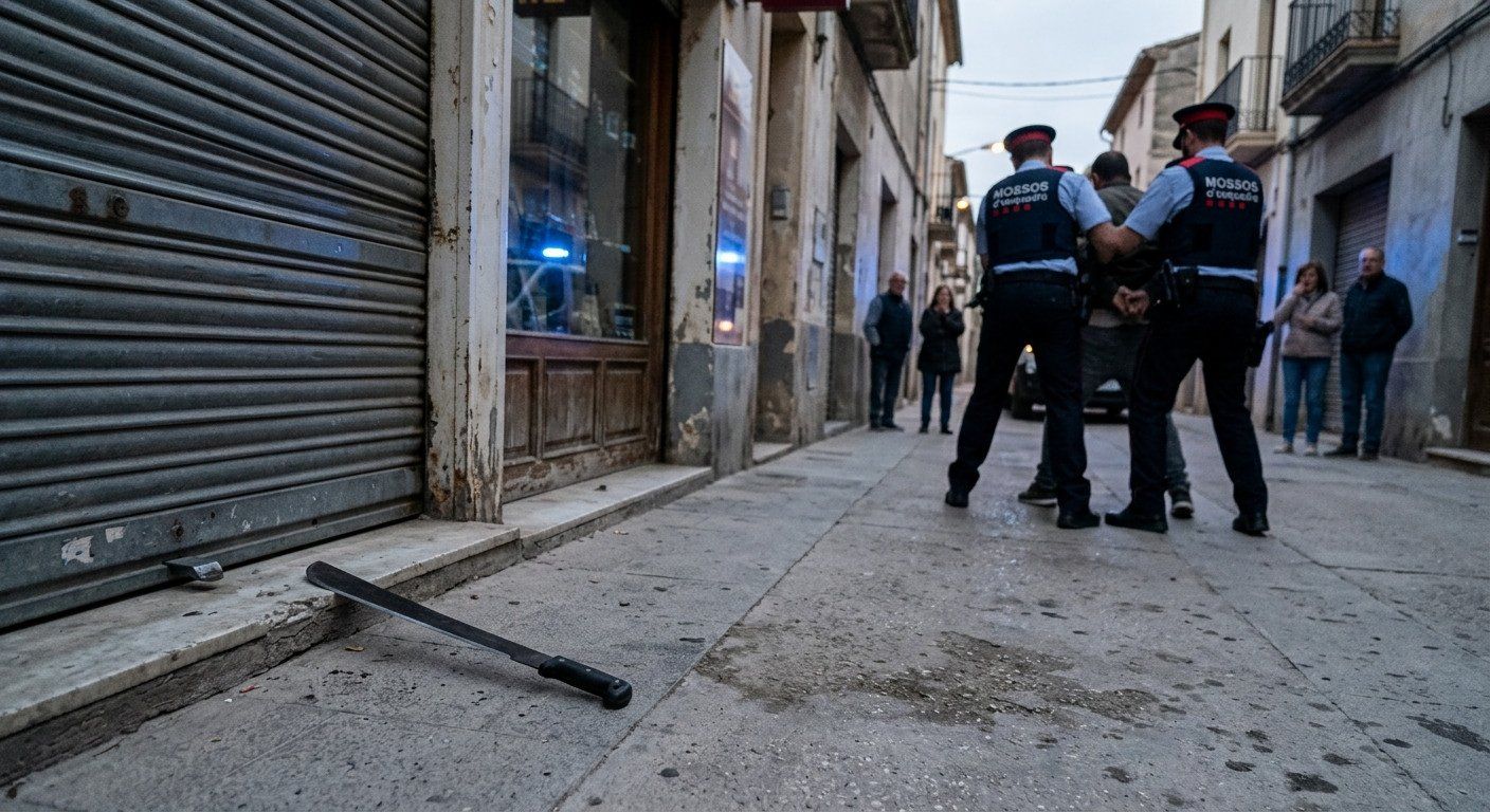 machete y amenazas los mossos desarman a un hombre 2026 05 02 12 11 05