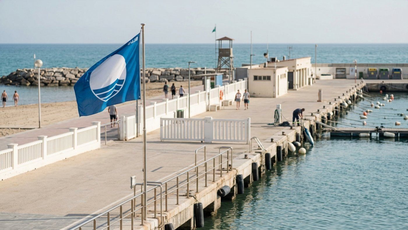 Sitges-Aiguadolç recupera la Bandera Azul tras obras: Cataluña suma 101 playas y 24 puertos galardonados