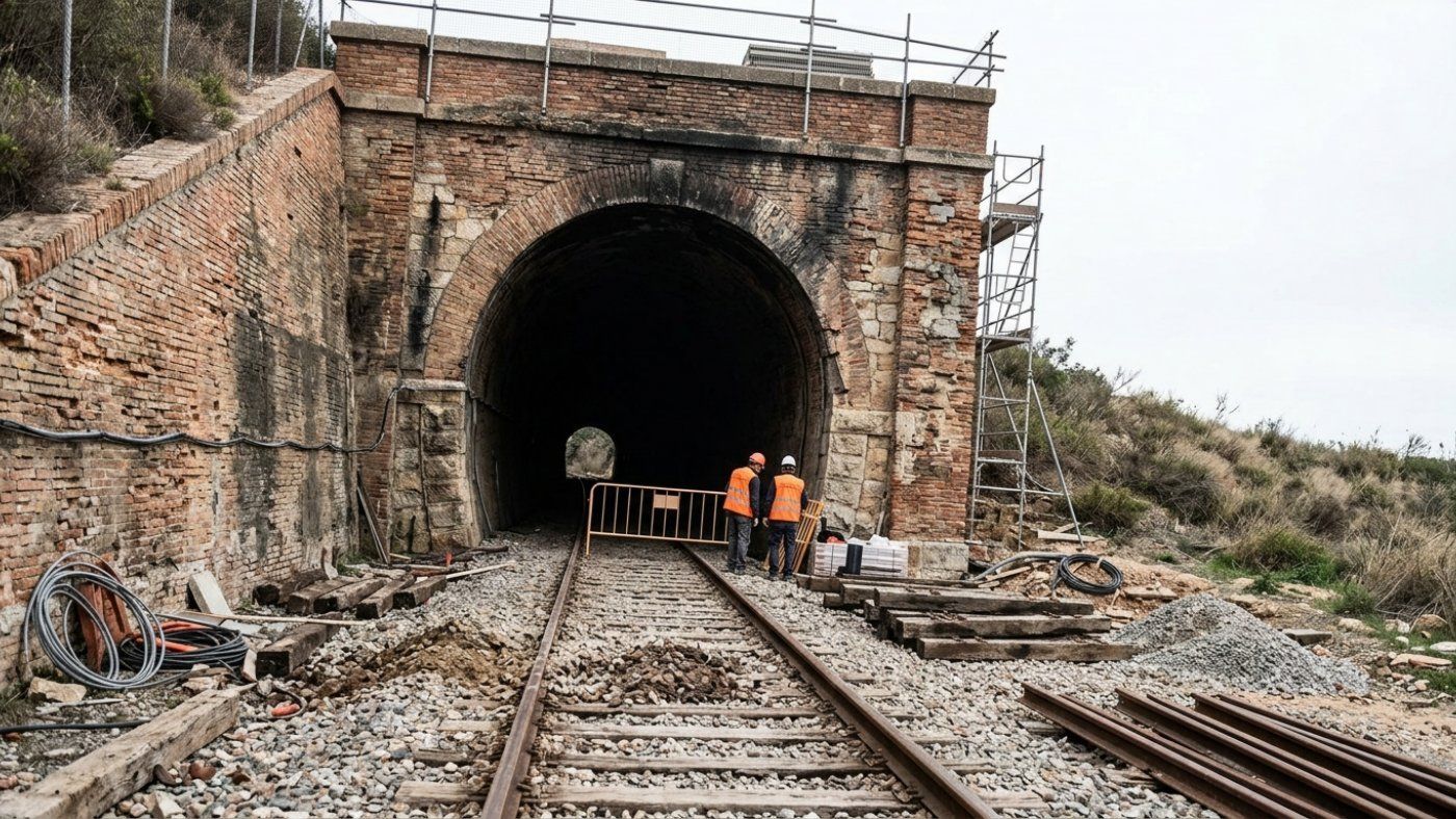La Plana-Picamoixons–Sant Vicenç de Calders line closed until July 6 due to urgent works on 19th-century tunnels