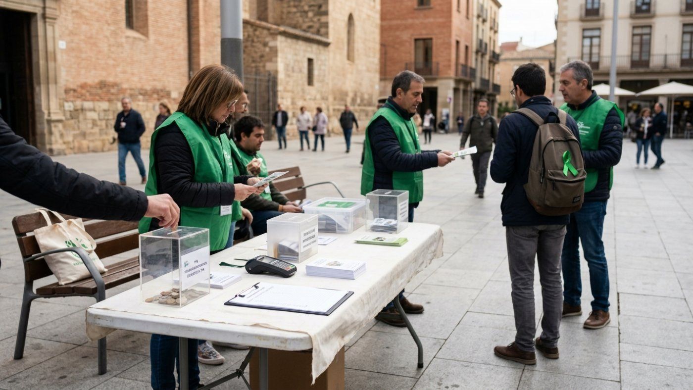 More than 200 volunteers deploy a solidarity network in Lleida: donations via SMS or Bizum to finance cancer research