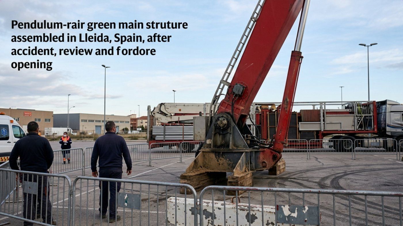 Lleida: a coupling broke and a metal piece hit a 58-year-old worker during the High Energy assembly