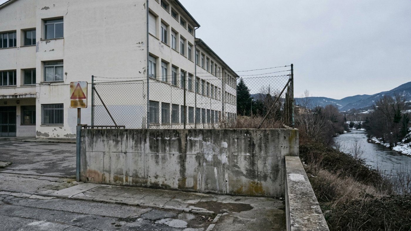 La Seu d'Urgell licita un muro de contención en la escuela Albert Vives para cubrir inundaciones de 100 años