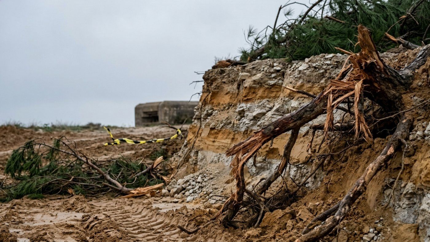 Un camí amb 54 anys d'espera danya a Tarragona la duna fòssil que el projecte havia de protegir