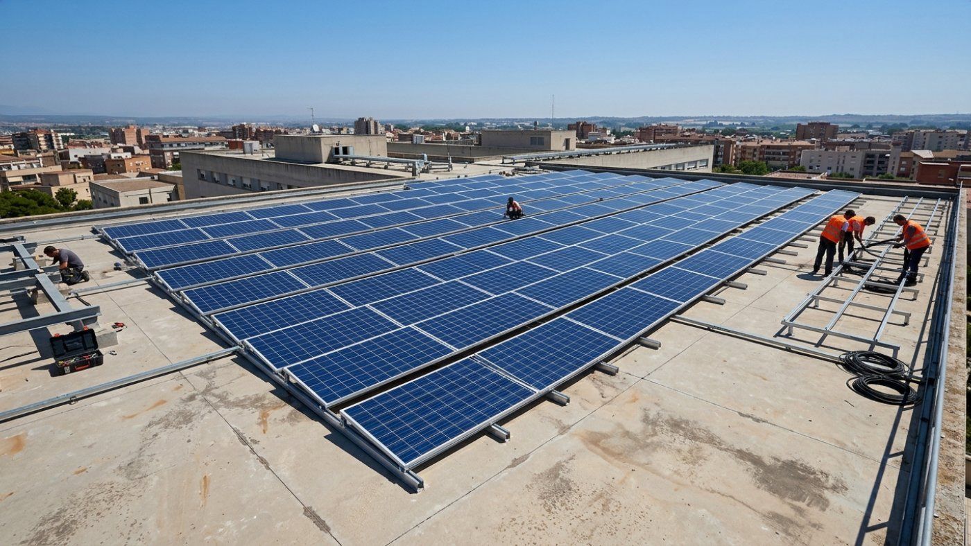 Covering the Reus roof with panels will only supply 10% of the hospital's light