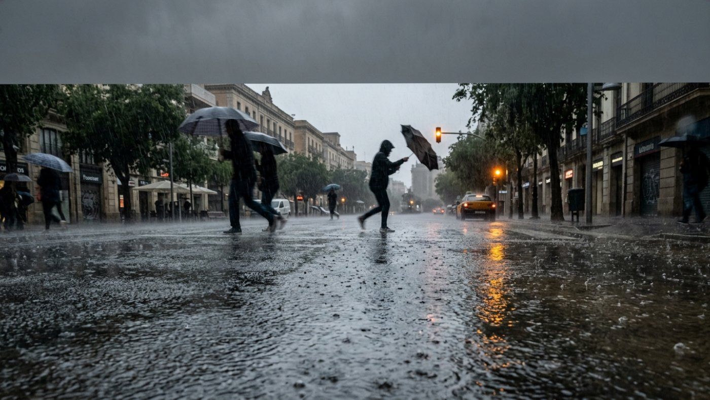 The forecast of 20 liters in half an hour concentrates the maximum risk in the interior of Tarragona