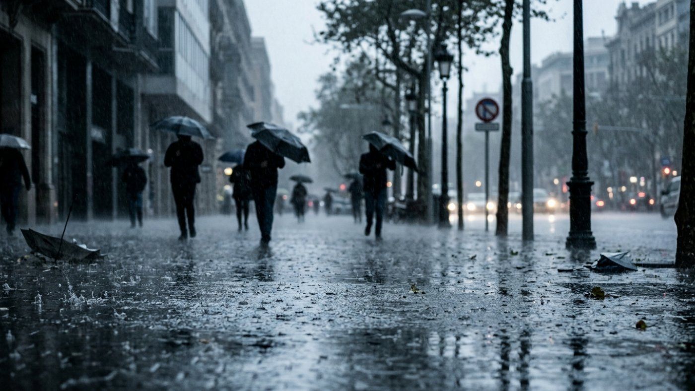Les tempestes colpegen Barcelona amb 20 mm en només mitja hora
