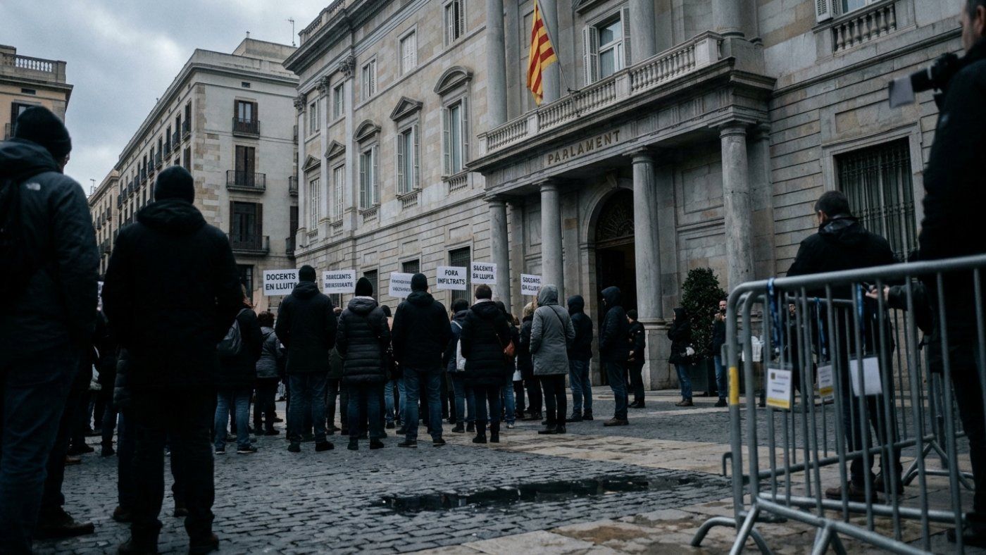 The infiltration of agents in a teaching assembly forces Parliament to review the limits of action in Barcelona