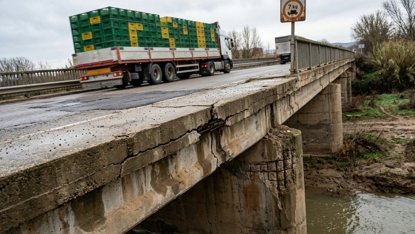 The Generalitat will renew a deteriorated bridge in Aitona that moves 75% of the harvest