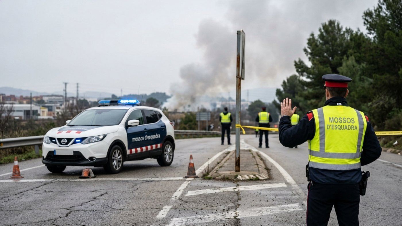 El simulacro de incendios activa en Terrassa choques de autobús y coches atrapados para medir cómo colapsa la movilidad norte