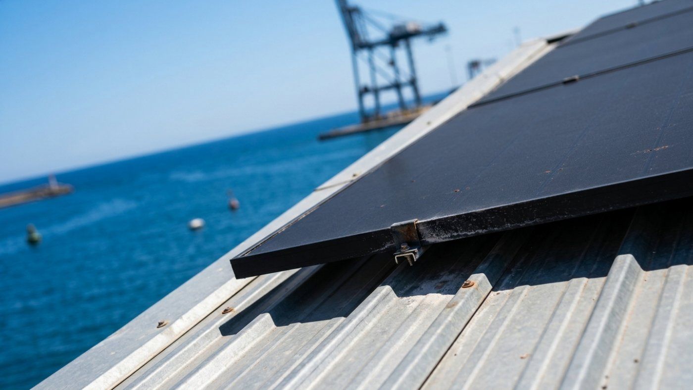 El puerto de Tarragona instala paneles un 62% más ligeros para evitar perforar las cubiertas