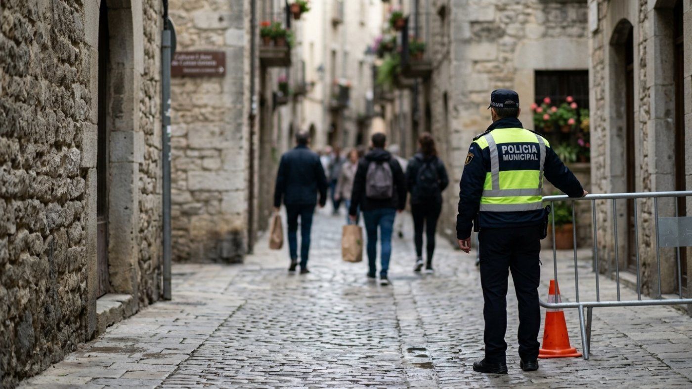 La masiva afluencia de visitantes obliga a restringir el tráfico en el Barri Vell durante 9 días