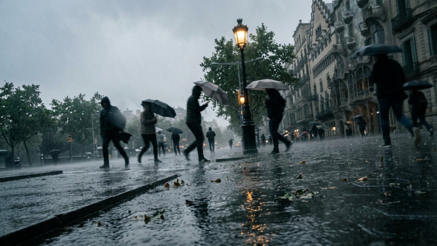 El frente polar de mayo acumula más de 100 litros en l'Alt Empordà antes de desatar granizo en Barcelona