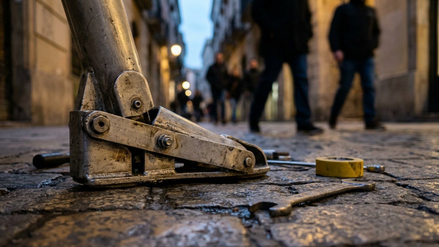 Un fallo mínimo obliga a reparar sobre la marcha el Tarlà de Girona en plena vía turística