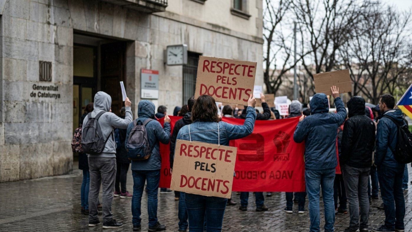 8.000 docentes exigen menos alumnos por aula en Girona mientras la mesa sectorial cierra sin pacto