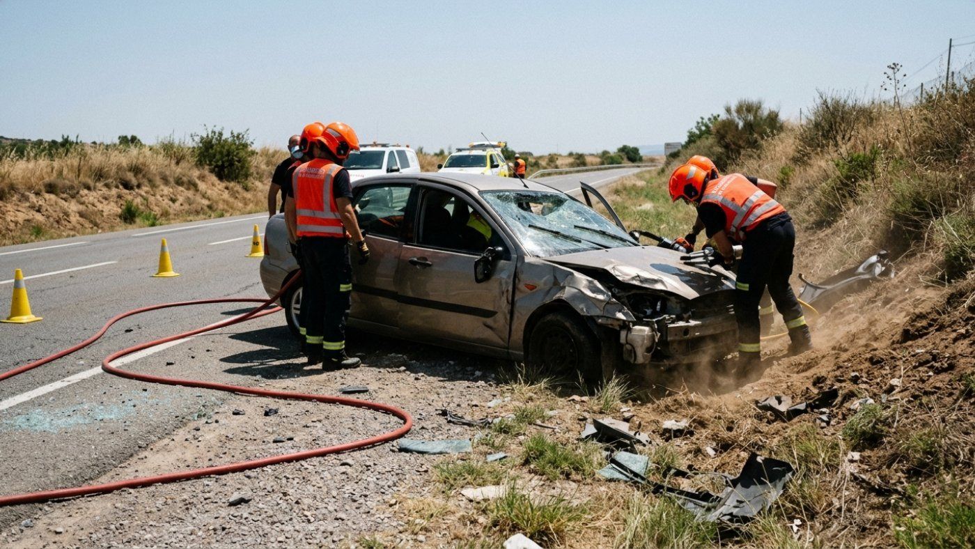 un accidente grave obliga a cortar la c 14 mas de  2026 05 15 08 57 24