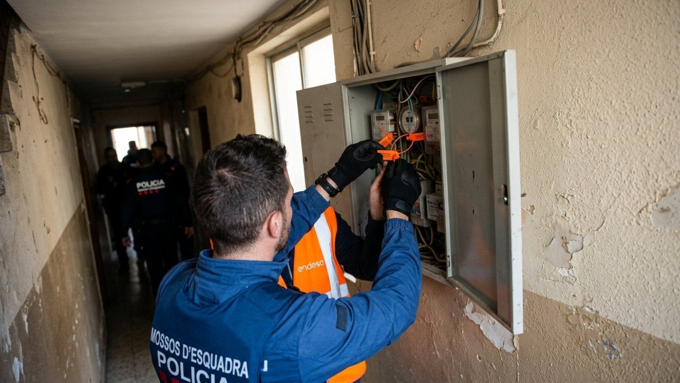 An operation in Campclar uncovers an electrical fraud that supplies 140 homes