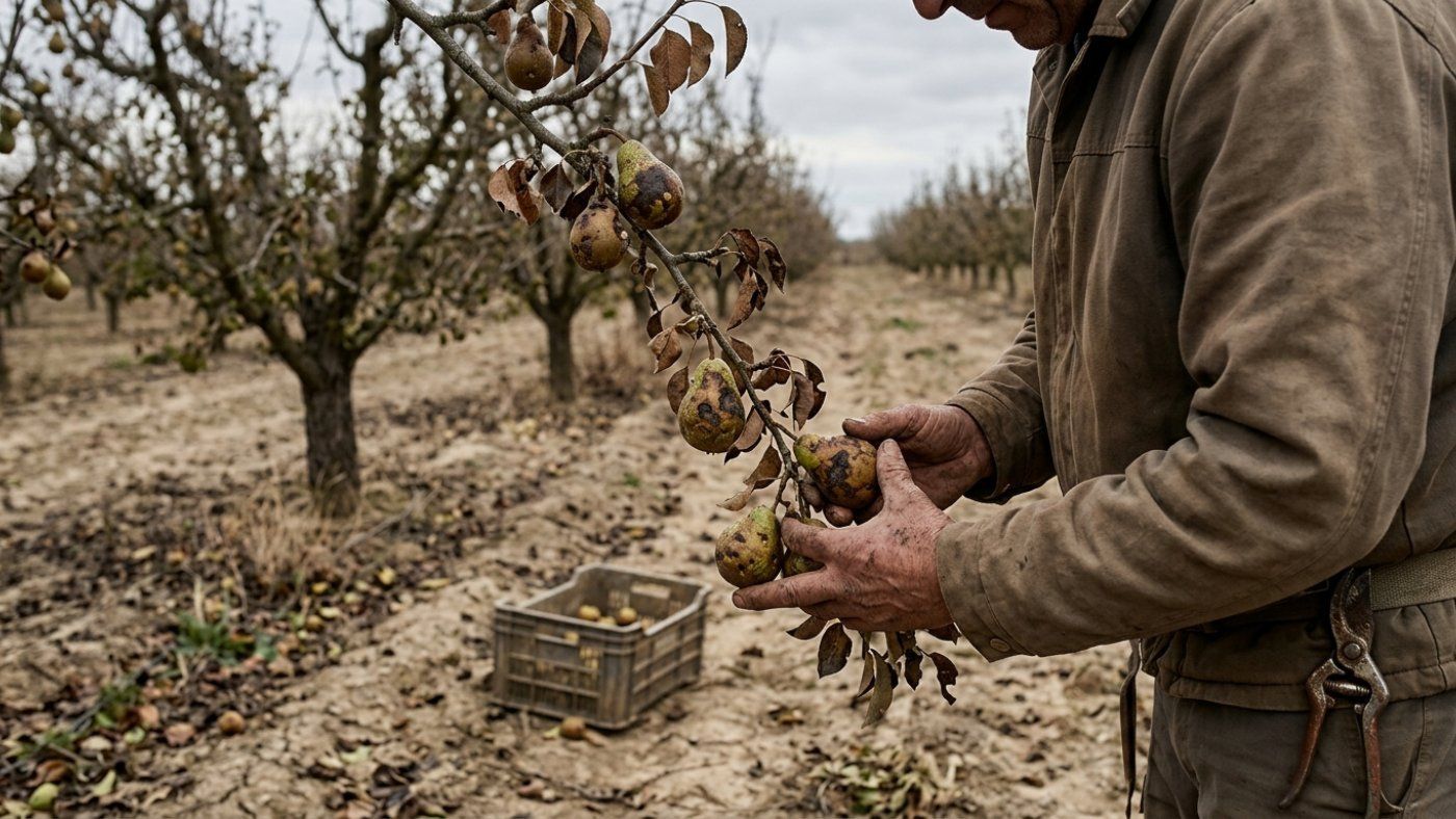 The pear harvest in Lleida falls 60% despite the investment in the farms