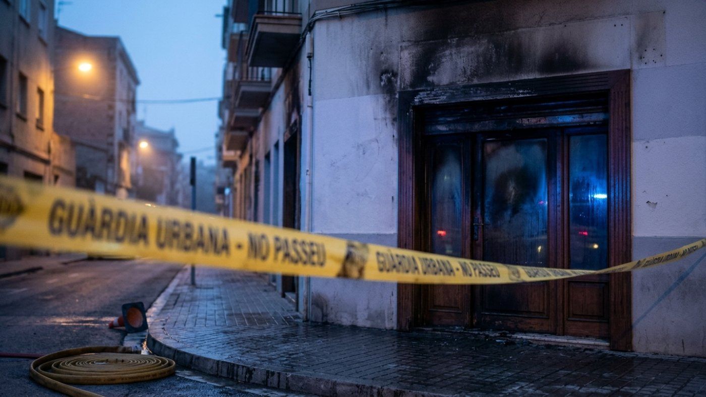 The smoke evacuates 2 neighbors in Lleida even though the fire only charred the warehouse without affecting the structure