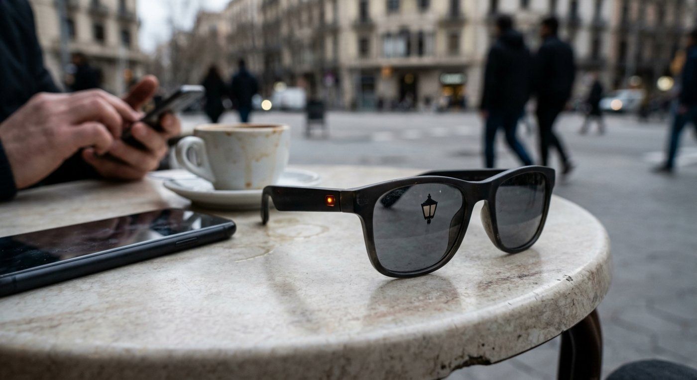 A 3-second glance at your screen allows smart glasses to capture your bank key