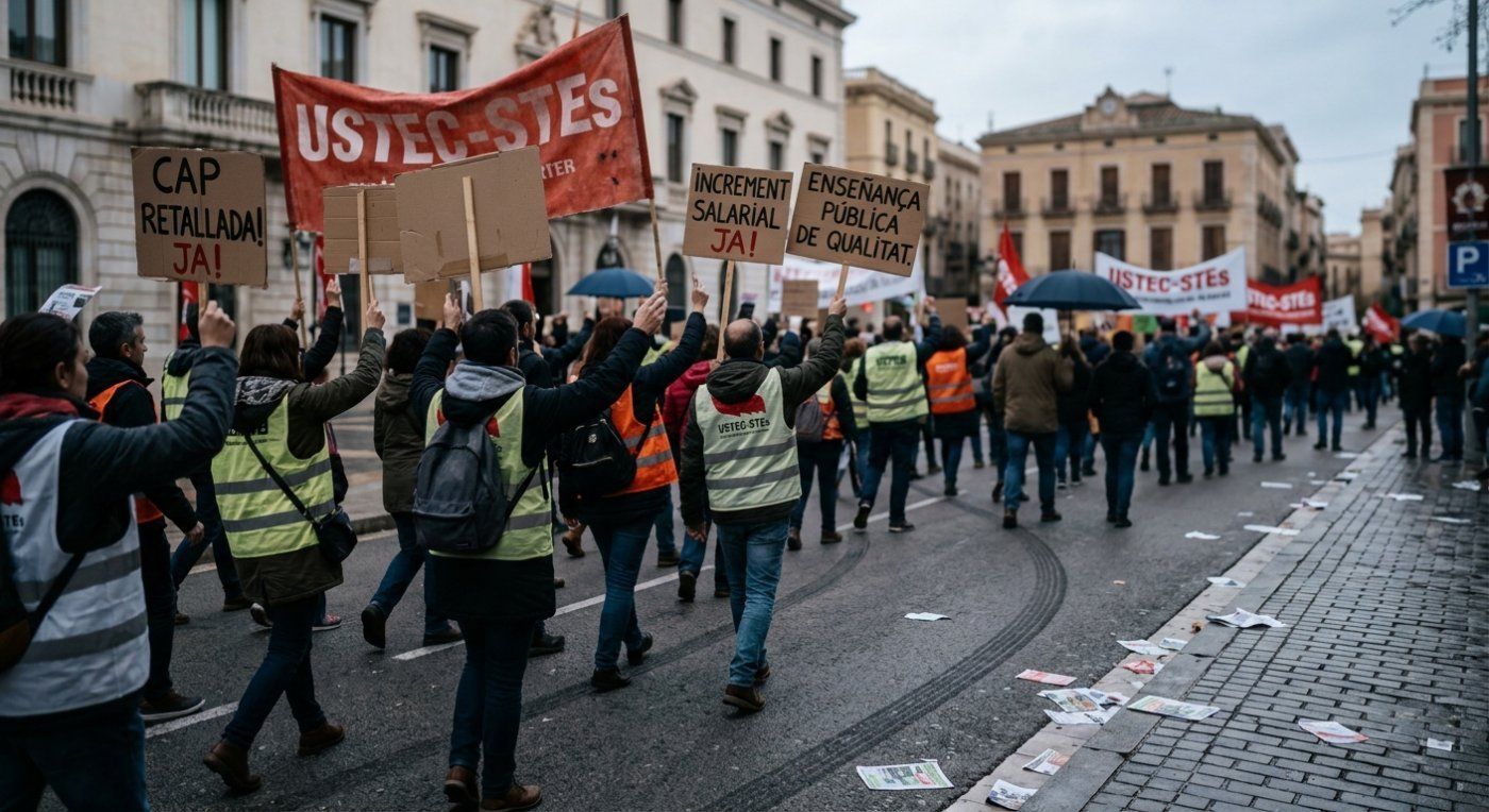Unions set 6,400 teaching positions as a condition to unblock negotiations in Tarragona
