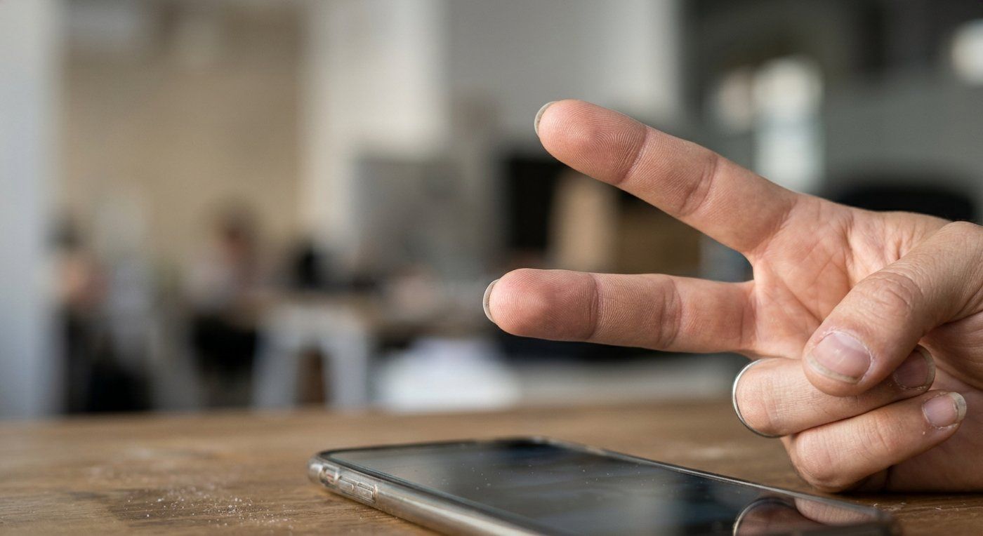 Un selfie con la mano en V expone huellas dactilares a la inteligencia artificial