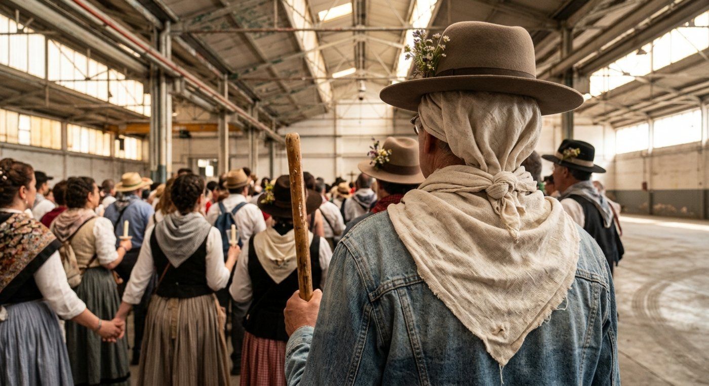 Un polígono industrial de Terrassa concentra a miles de familias para la mayor cita rociera de Cataluña