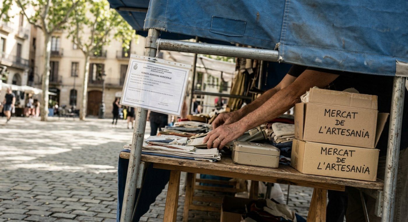 Los mercados ambulantes en Barcelona sustituyen las licencias colectivas por permisos individuales de 15 años