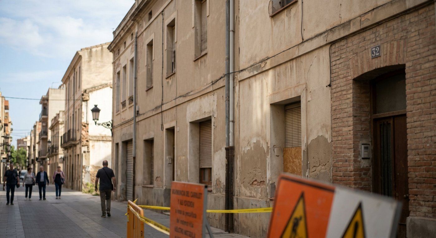 El Ayuntamiento derriba 3 inmuebles en el Carrilet para despejar la ruta que conecta al barrio con el centro de Reus