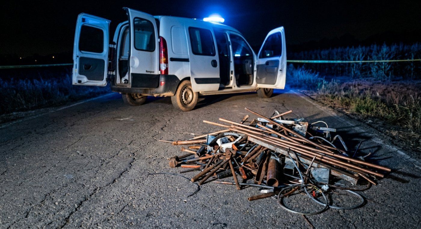 La policía intercepta en La Riera de Gaià a cuatro reincidentes con 70 antecedentes tras localizar dos furgonetas cargadas junto a una masía