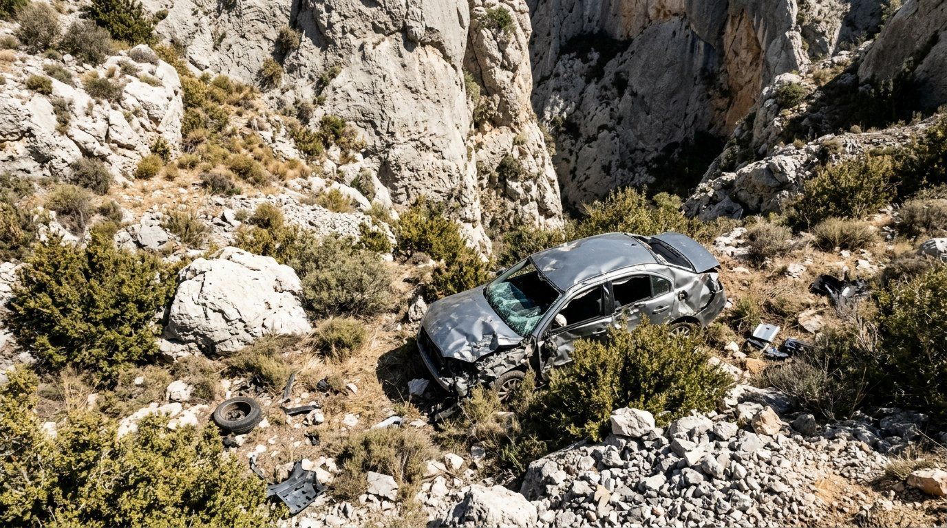 El operativo por un parapentista fallecido descubre un vehículo caído junto a un cadáver en un barranco del Montsec
