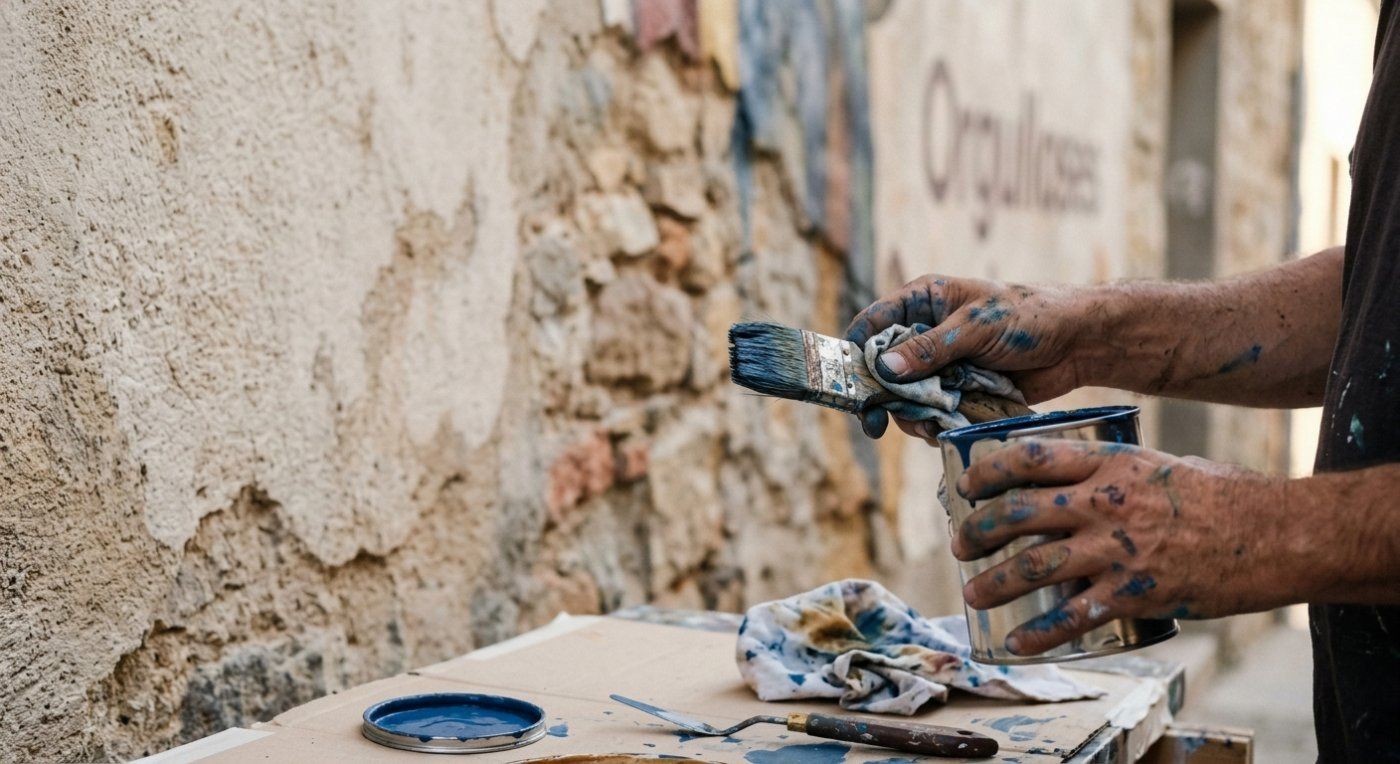 Un mural retrata en Tornabous las tareas invisibles que sostienen la vida diaria sin figurar en los relatos históricos