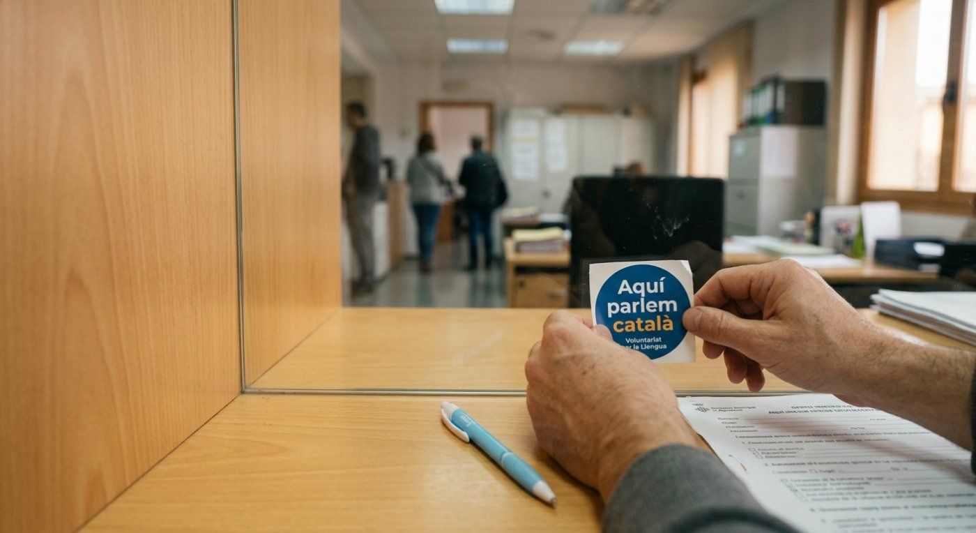 La nueva campaña identifica en Agramunt los comercios que atienden en catalán para transformar el uso diario del idioma