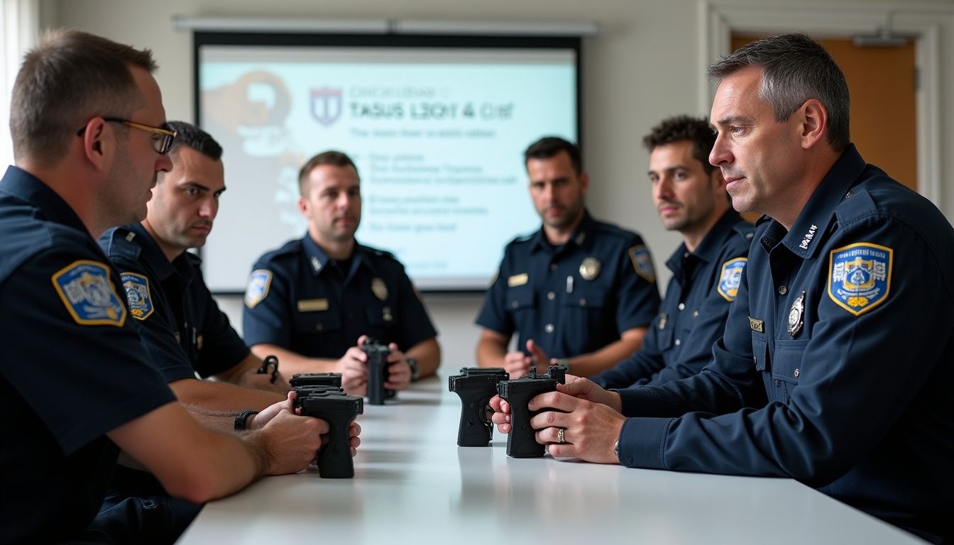 Dues noves pistoles Taser amb capacitat de 5 descàrregues i abast de 15 metres arriben a la Guàrdia Urbana de Figueres