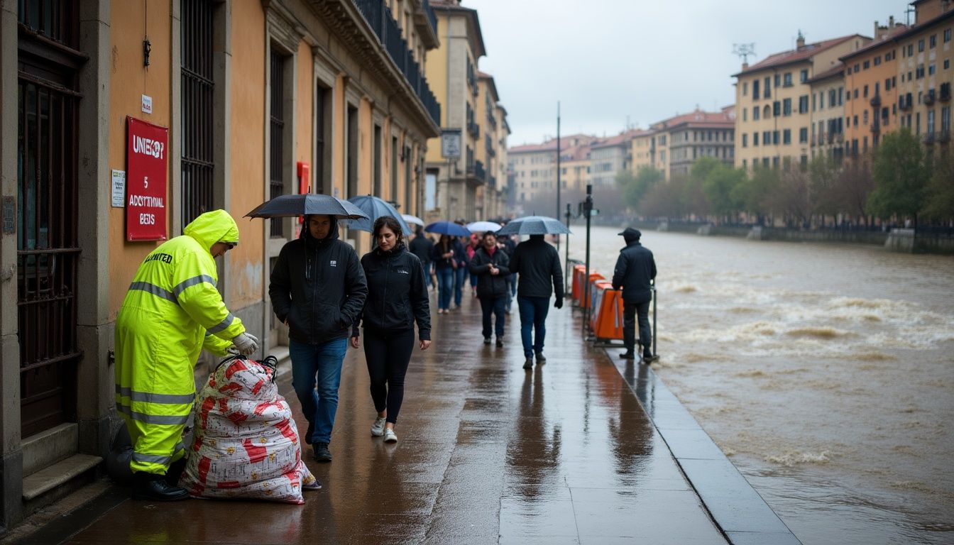 El riu Onyar passa de 8 a 37 m³/s en hores: Girona reforça refugis i tanca instal·lacions