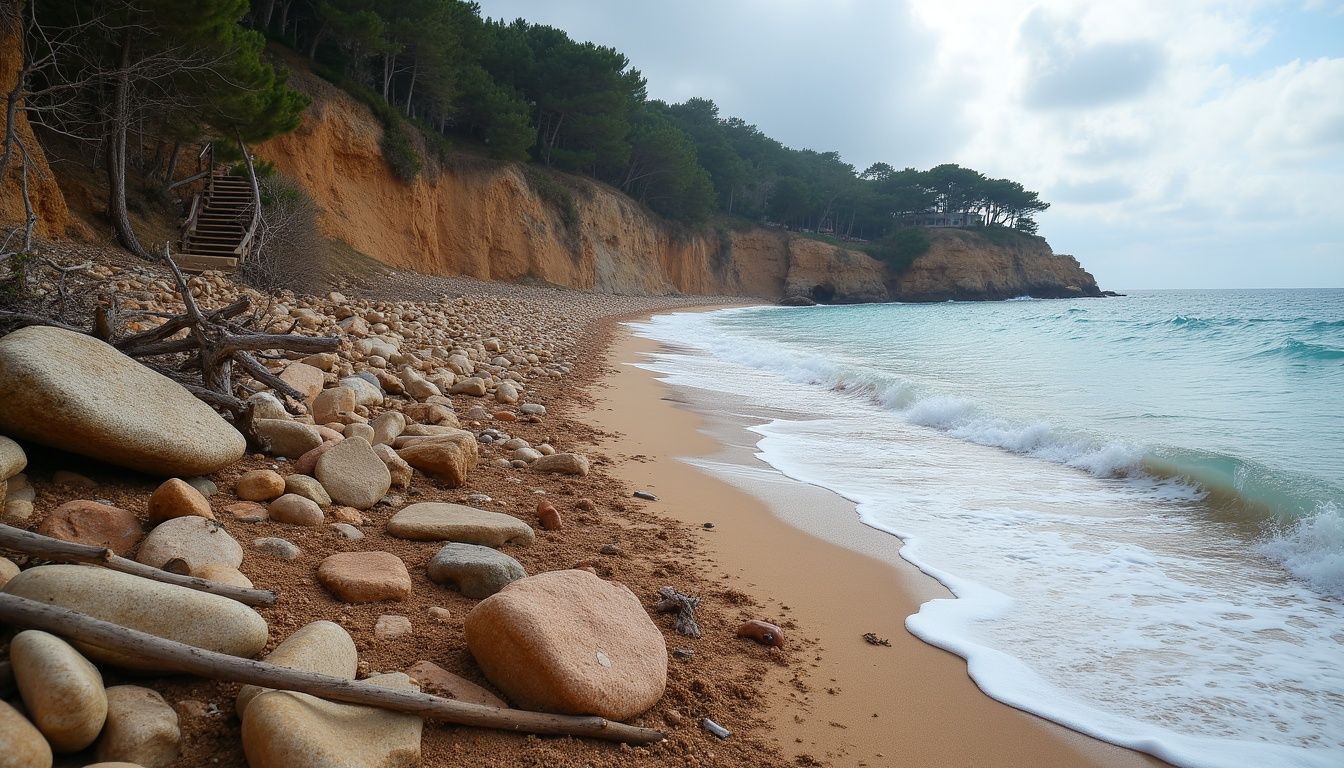 Aiguablava, la més malmesa: el temporal va deixar pedres, troncs i pèrdua de sorra en tot el litoral de Begur