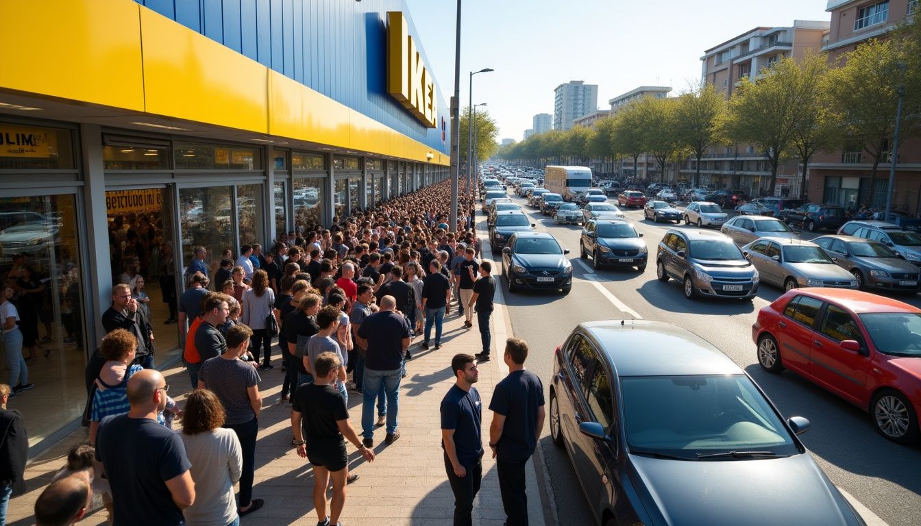 El segon dissabte d'Ikea Girona bloqueja carrers i genera cues de 40 minuts en llocs que abans trigaven 5