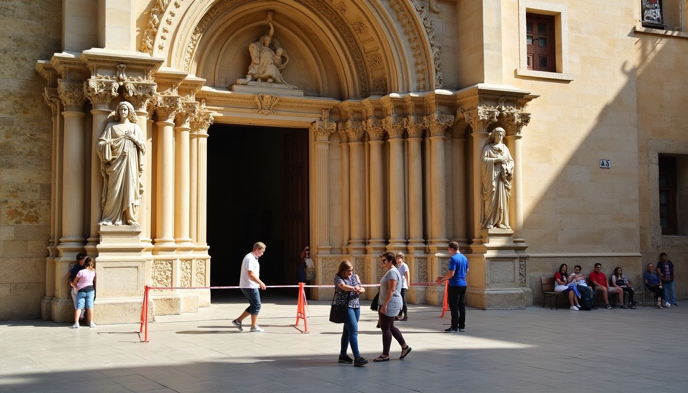 Detecten peces amb manca d'adherència a la Portalada dels Apòstols de Girona