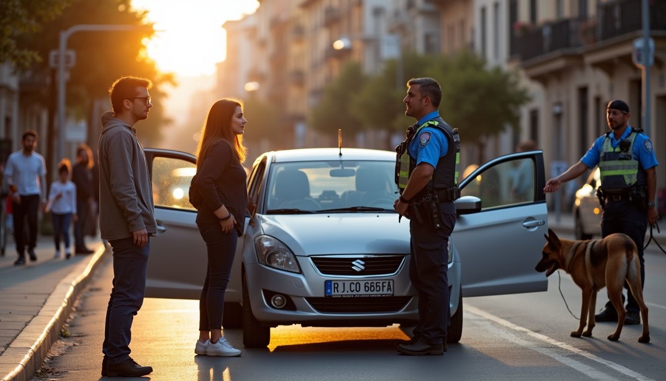Girona Est: dos joves detinguts després d'un control amb la gossa Mila detectant drogues Girona Est: dos joves detinguts després d'un control amb la gossa Mila detectant drogues