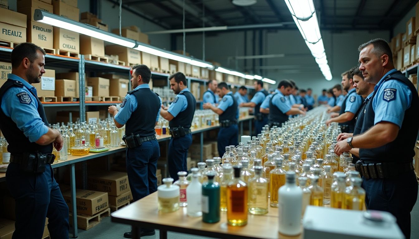 La fàbrica més gran de perfums falsos de luxe a Europa produïa fins a 16.000 envasos al dia a Girona La fàbrica més gran de perfums falsos de luxe a Europa produïa fins a 16.000 envasos al dia a Girona