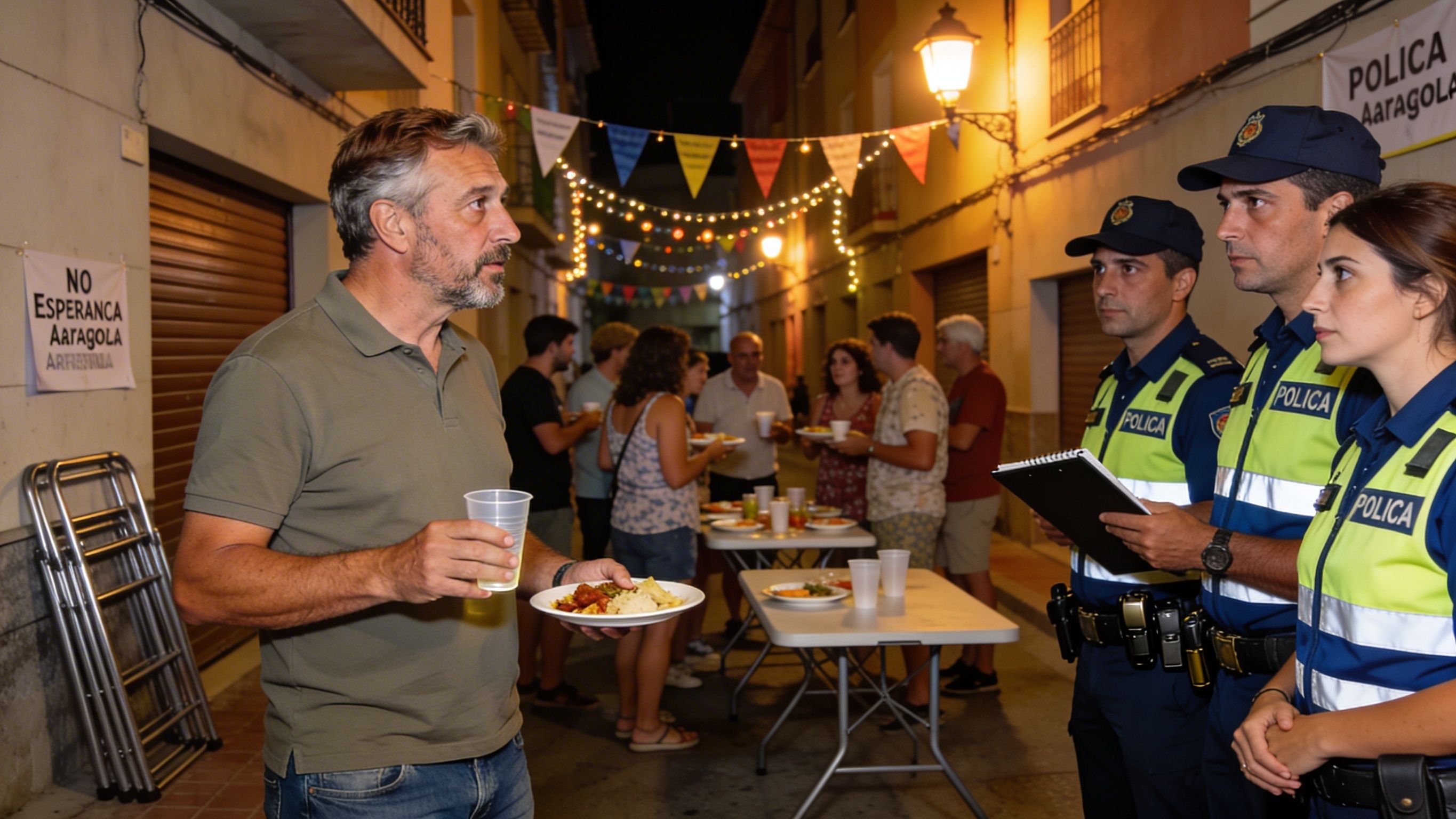 Un sopar veïnal a Saragossa acaba en multa de 601 € per 'infracció administrativa greu' Un sopar veïnal a Saragossa acaba en multa de 601 € per 'infracció administrativa greu'