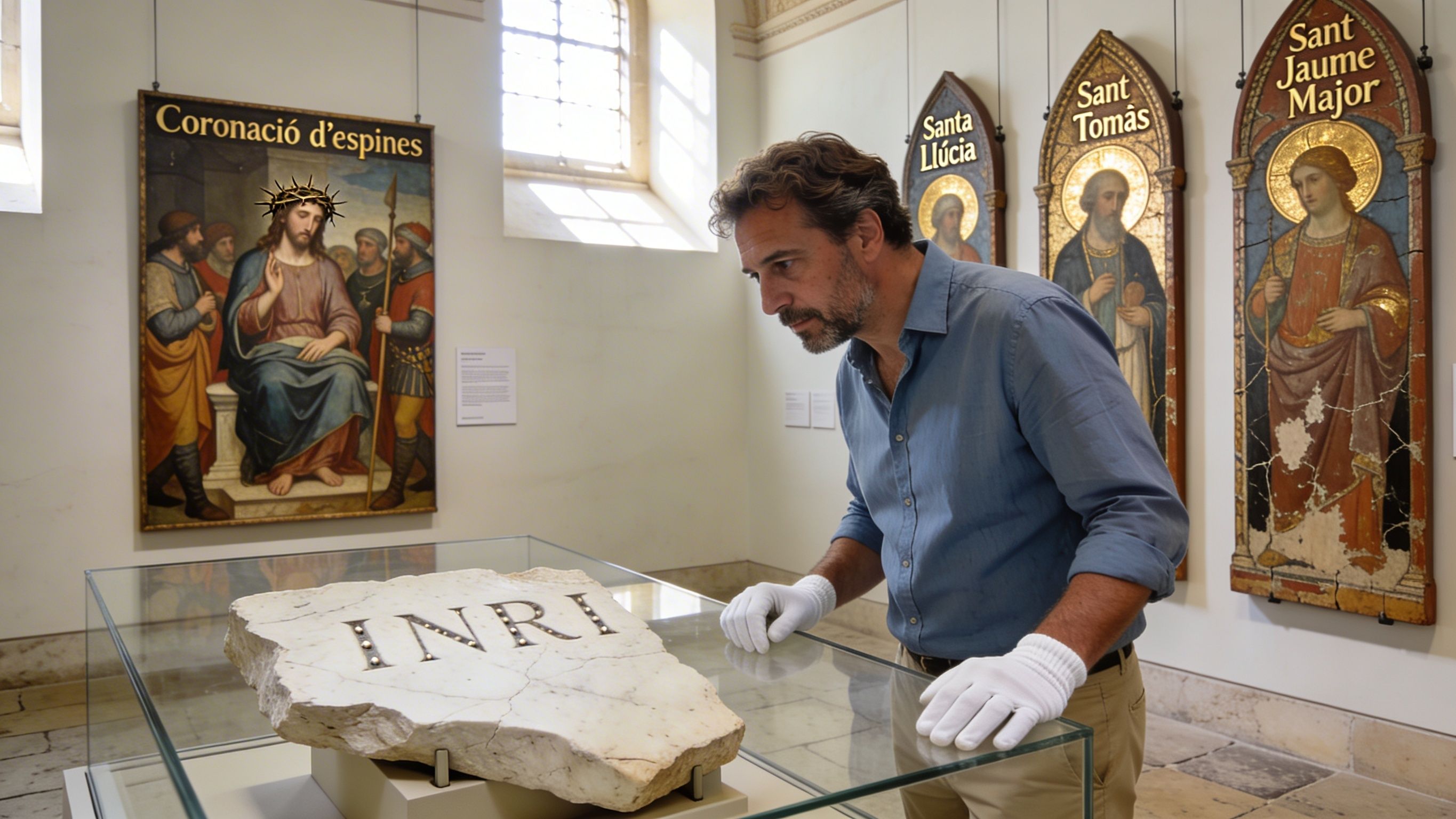 Un fragment medieval de Sant Pere de Rodes torna a la col·lecció pública