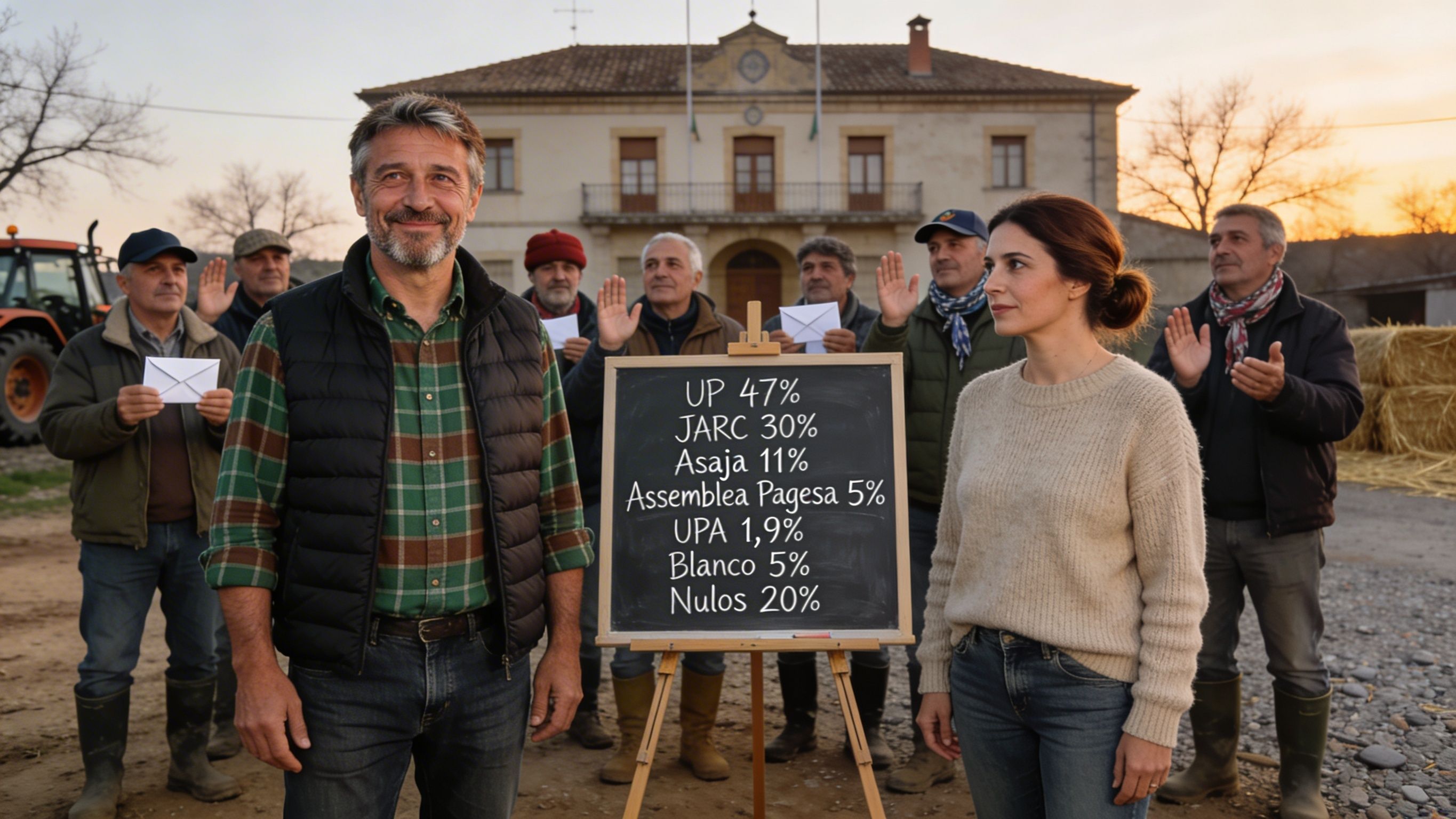 Unió de Pagesos guanya amb el 47% i un 20% de vot nul: així queda el camp català