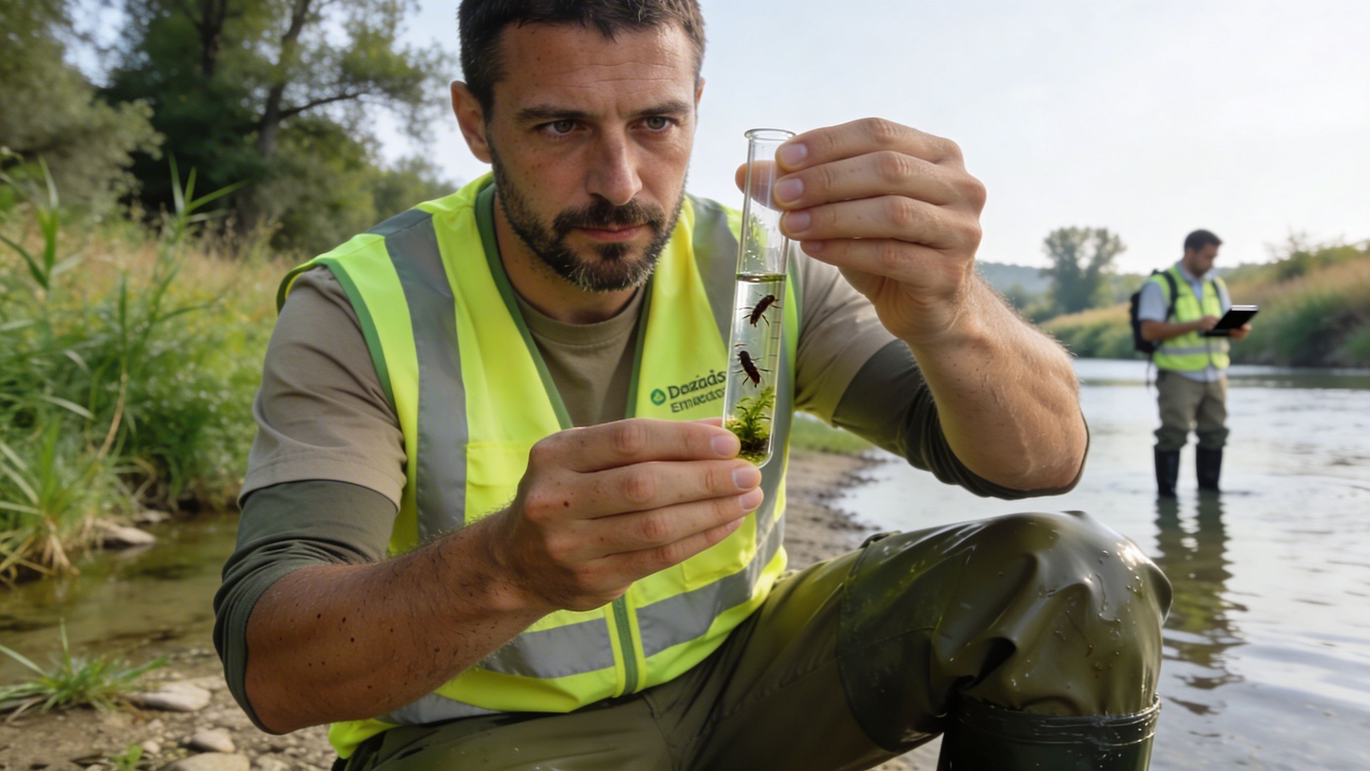 61.334 larves per quilo de macròfit: així es dispara la mosca negra al Ter