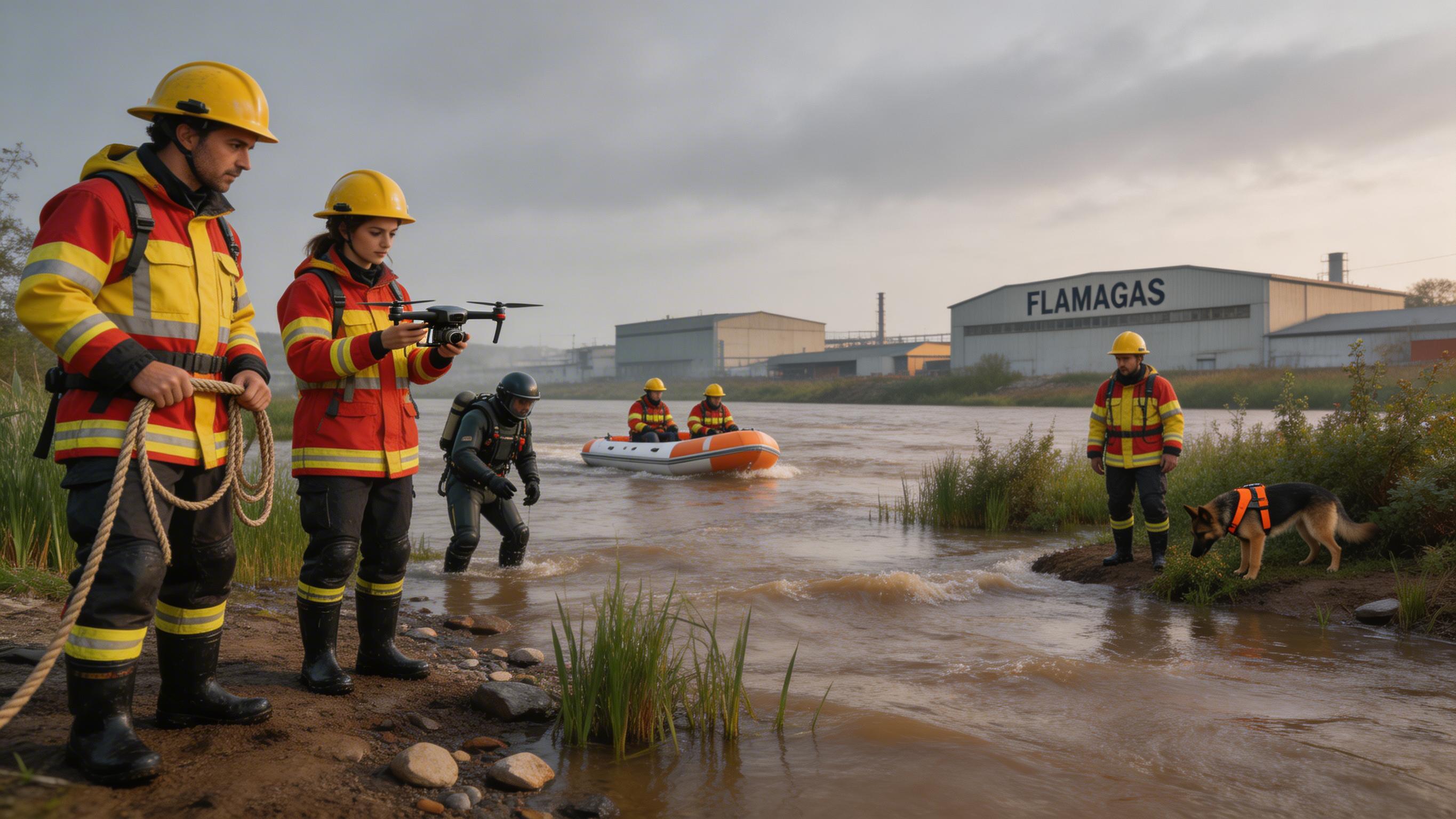 Bombers rastregen 5 km del Mogent després de trobar la furgoneta arrossegada per la riuada Bombers rastregen 5 km del Mogent després de trobar la furgoneta arrossegada per la riuada