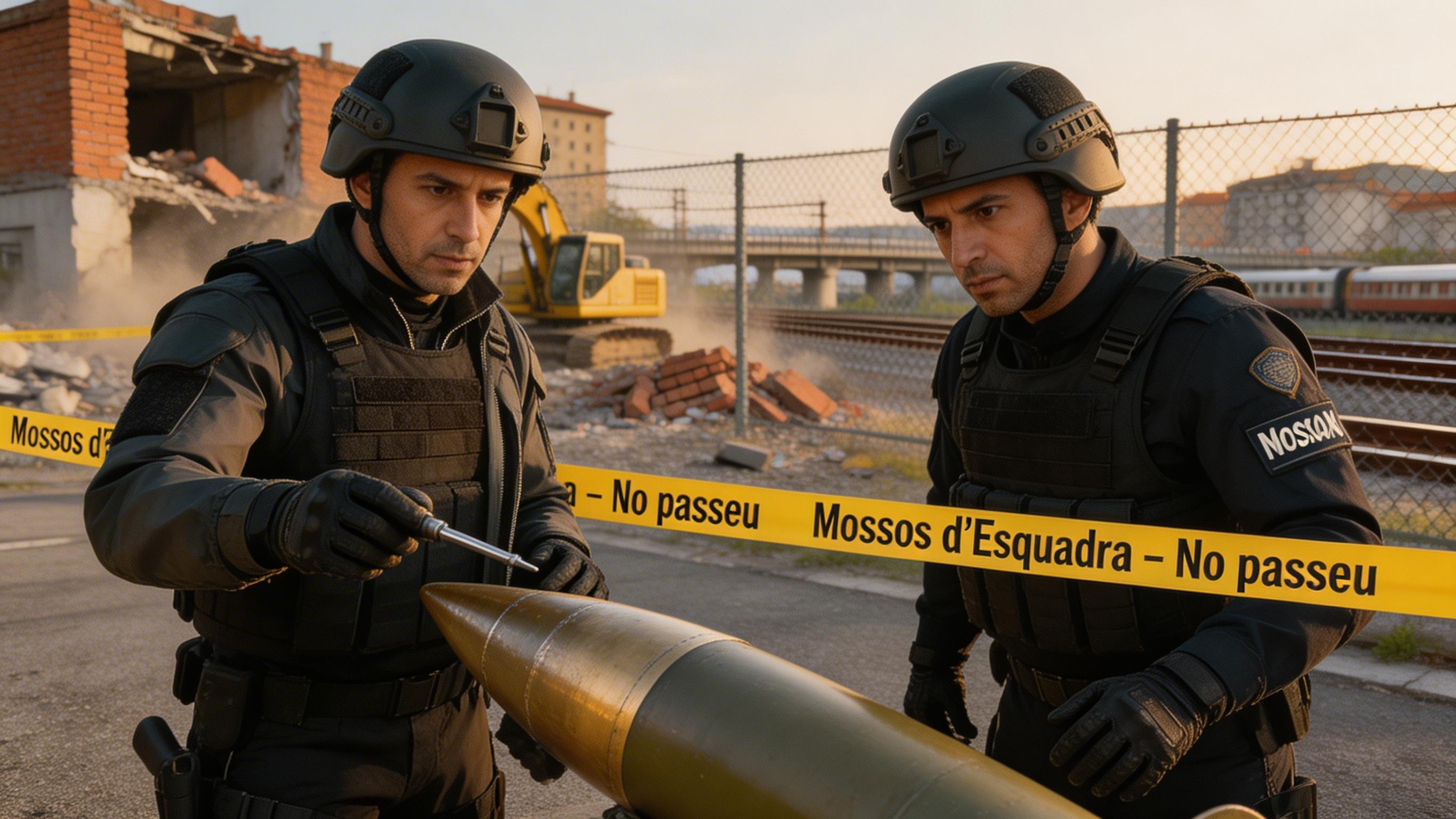 Troben un projectil de 155 mm de la Guerra Civil amb càrrega encara activa en una demolició a Girona