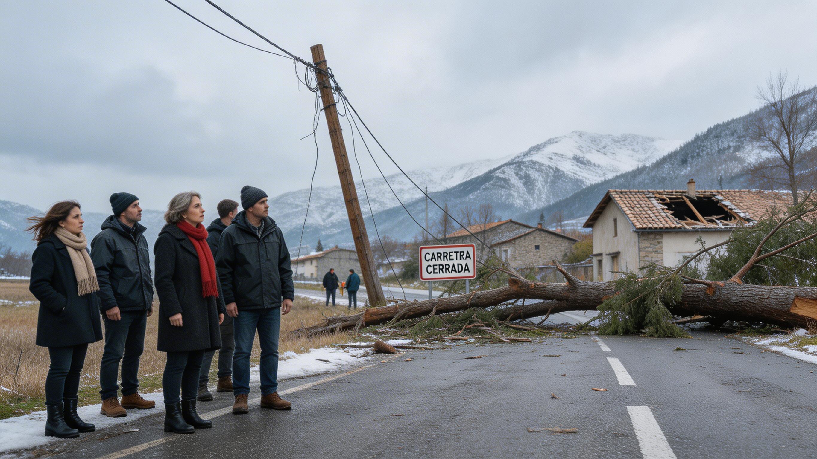 2.900 clients sense electricitat després de l'impacte d'un arbre en una línia d'alta tensió