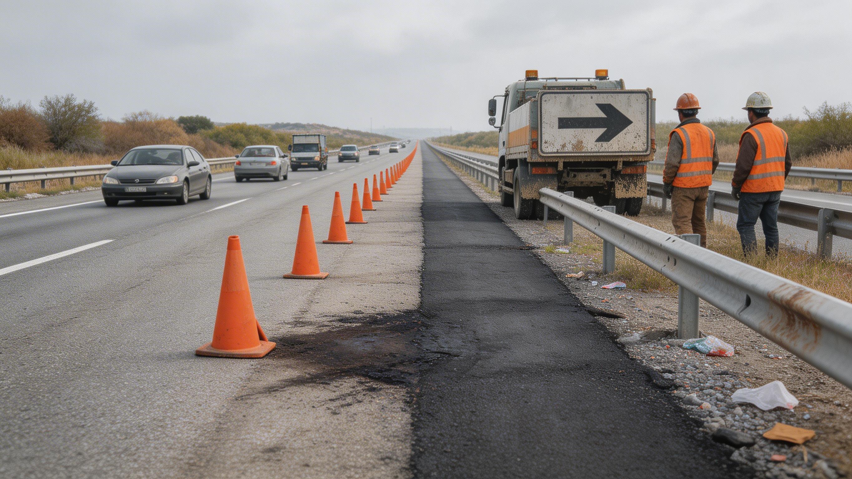 68,5 quilòmetres de l'AP-7 amb carrils restringits per obres simultànies