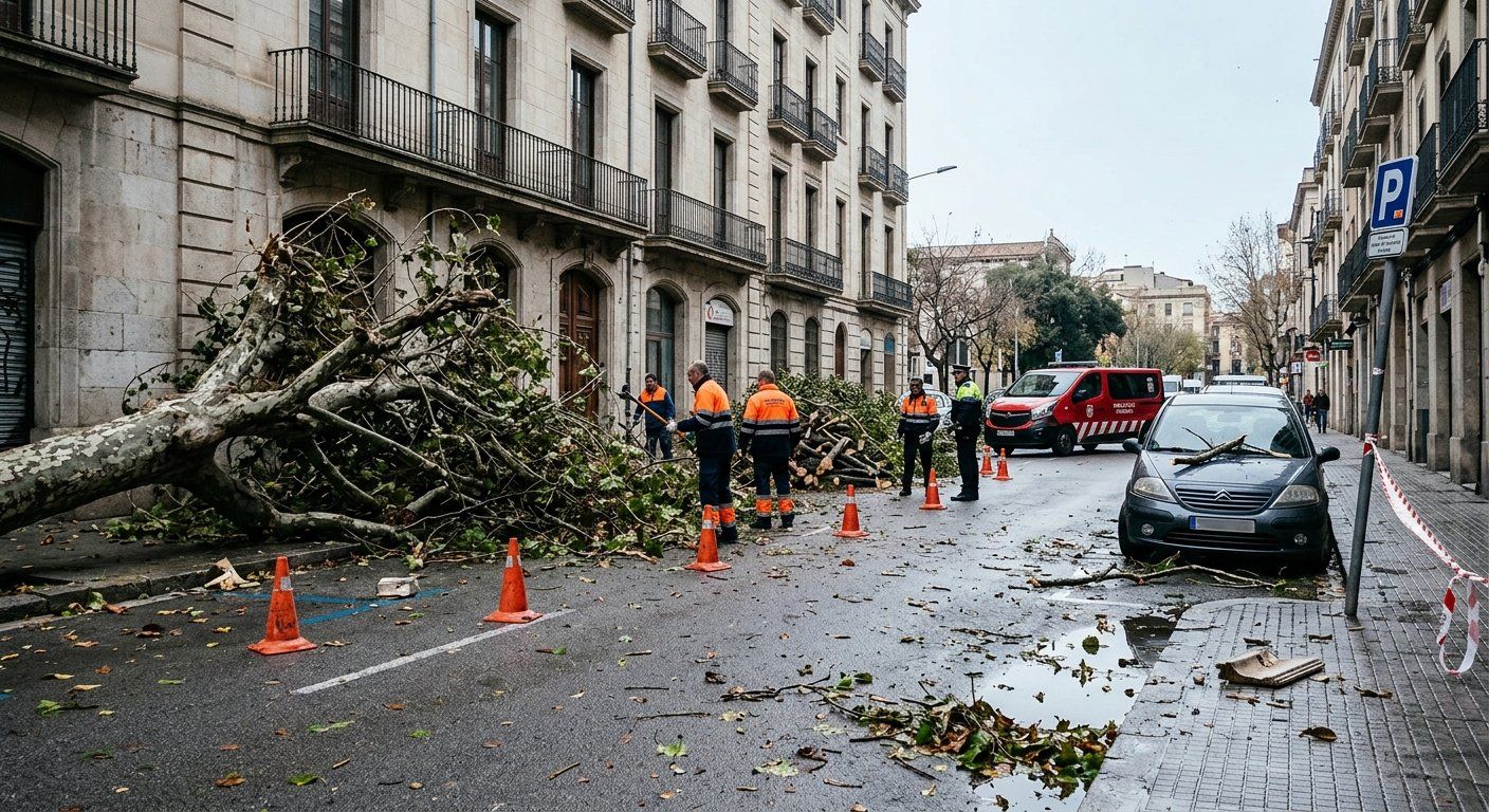 188 actuaciones policiales por viento en girona fu 2026 03 19 06 11 26