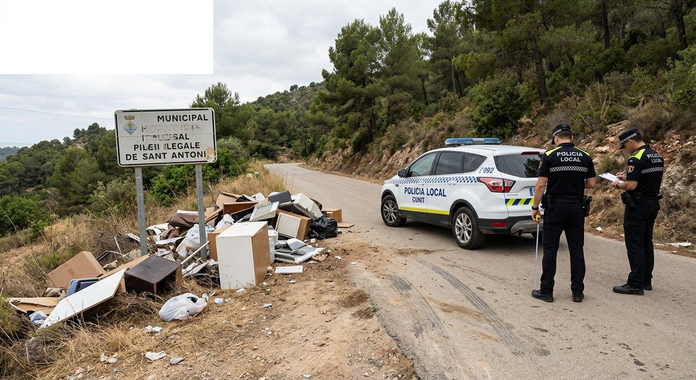 un vertido ilegal en cunit puede costar hasta 3000 2026 03 23 04 09 19