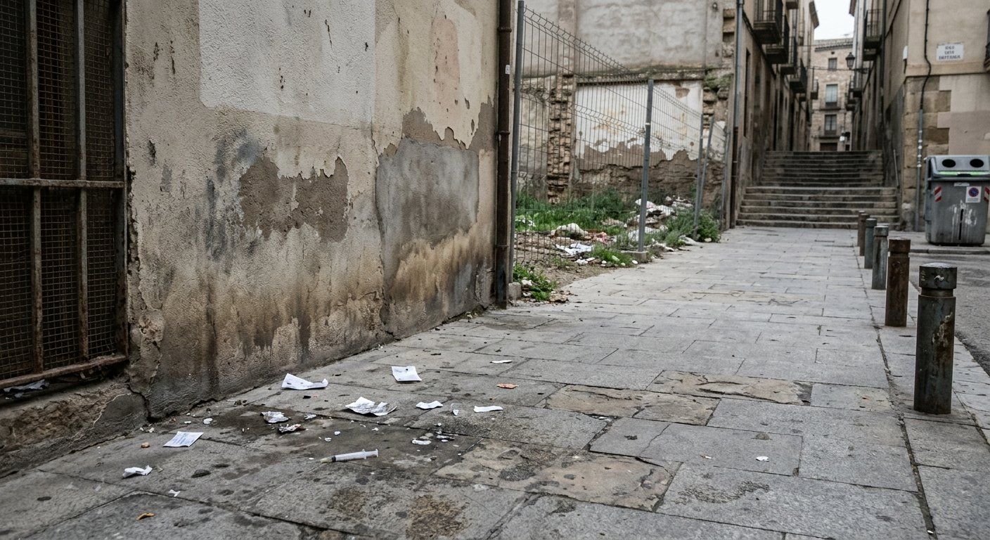 jeringuillas y sangre en plena calle de lleida cer 2026 03 26 08 08 08 jeringuillas y sangre en plena calle de lleida cer 2026 03 26 08 08 08